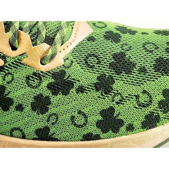 Womens 9 M Brooks Launch 6 St Patrick’s Day Green Shamrocks Running Lucky Shoes - Picture 15 of 16